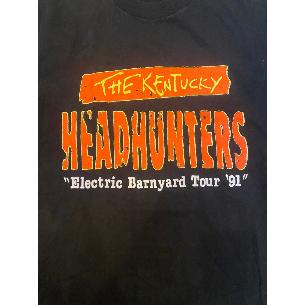 1991 Kentucky Headhunters “Electric Barnyard Tour” T-Shirt L Single Stitch USA - Picture 2 of 11
